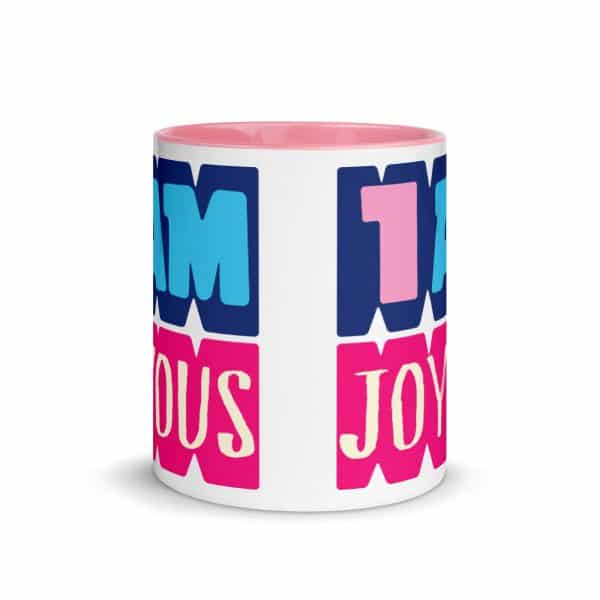 white ceramic mug with color inside pink 11oz front 630680cc011eb