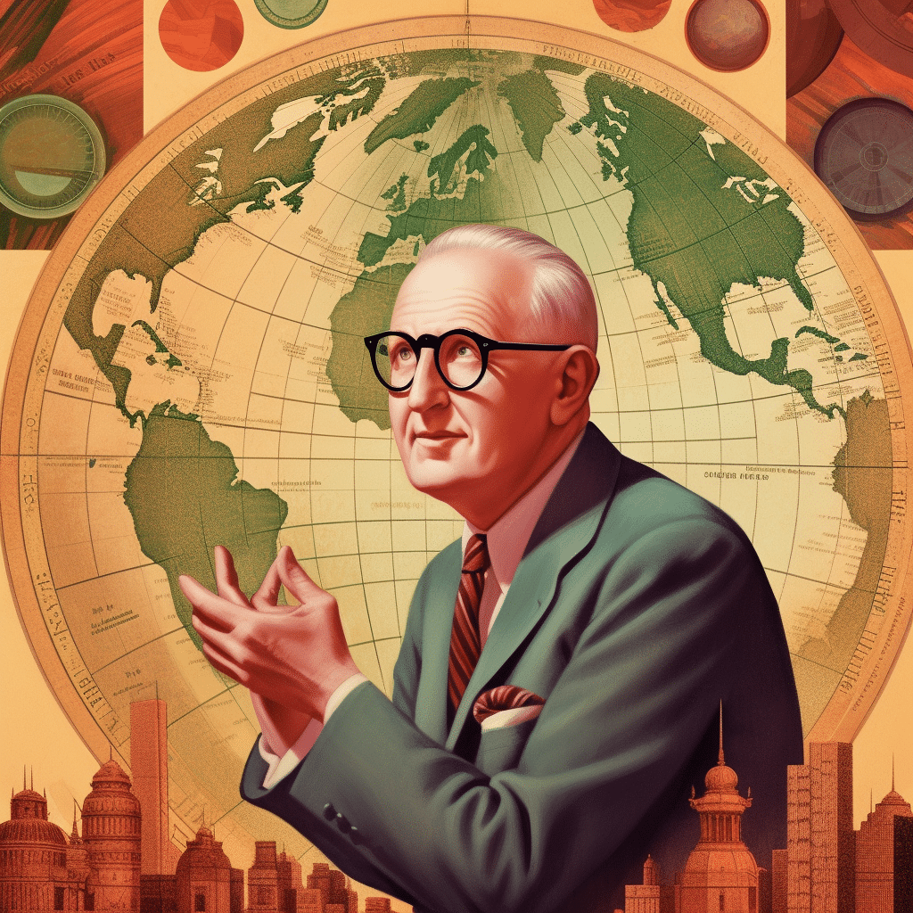Illustration of Normal Vincent Peale - The Science of Success: Unraveling the Power Behind the Motivational Saying 'Believe, Achieve, Succeed'