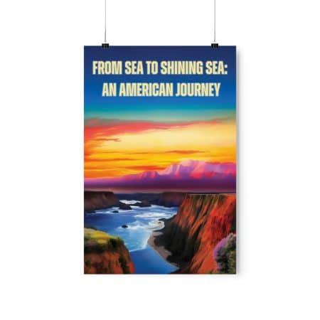 Travel USA Poster - Colorful Poster of The United States