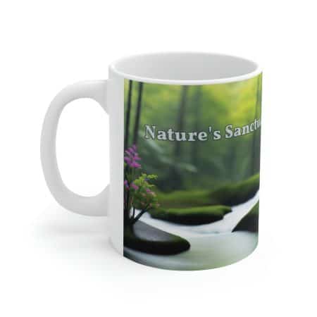 Forest Lover's Coffee Mug - 14 oz Ceramic Mug with Beautiful Forest Design