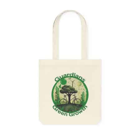 Woven Tote Bag with Eco-Friendly Saying - Perfect Accessory for Sustainable Living