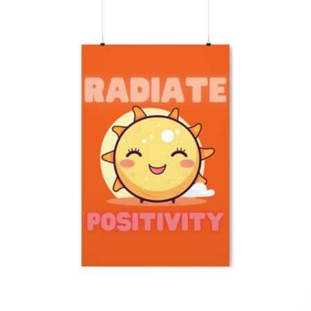 Premium Matte Vertical Positivity Poster for Home and Office Decor