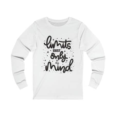 Shop the Unlimited Mind Power Unisex Jersey Long Sleeve Tee for Casual Elegance and Comfort