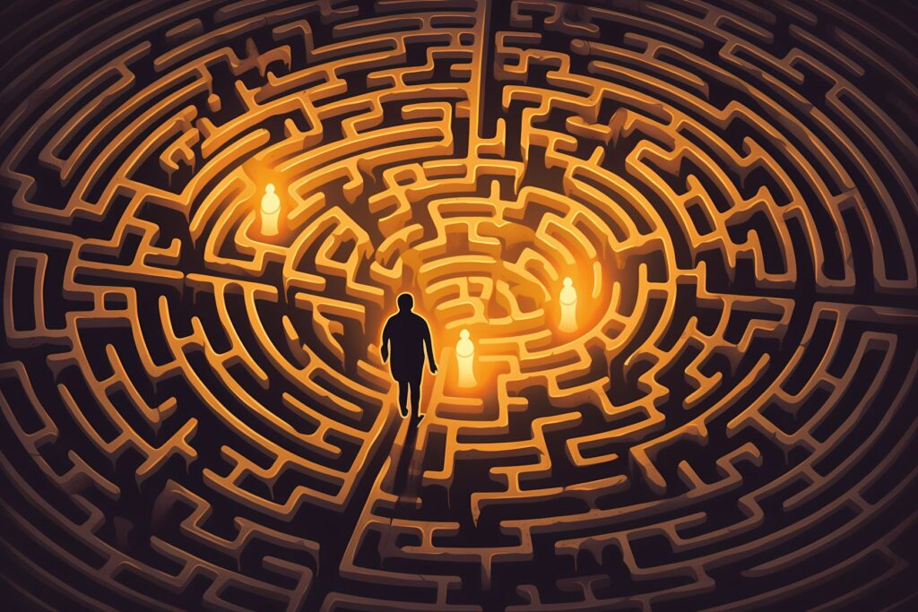 Therapy is a guide through life's labyrinth