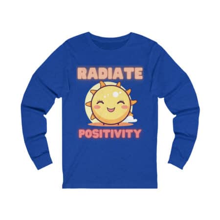 Unisex Jersey Long Sleeve Tee: Radiate Positivity with a Smile