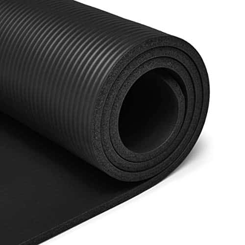 Extra Thick Exercise Yoga Gym Floor Mat with Carrying Strap - 74 x 24 x .5  Inches