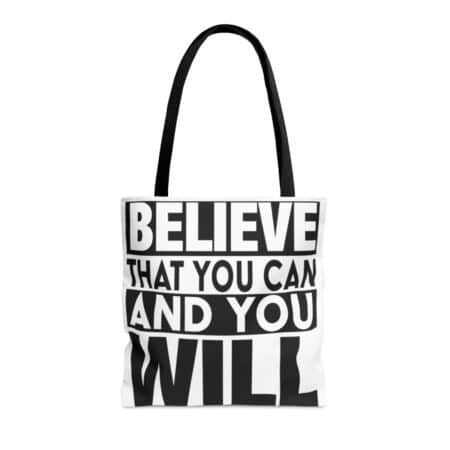 Tote Bag With Positive Saying - Stay Motivated and Stylish