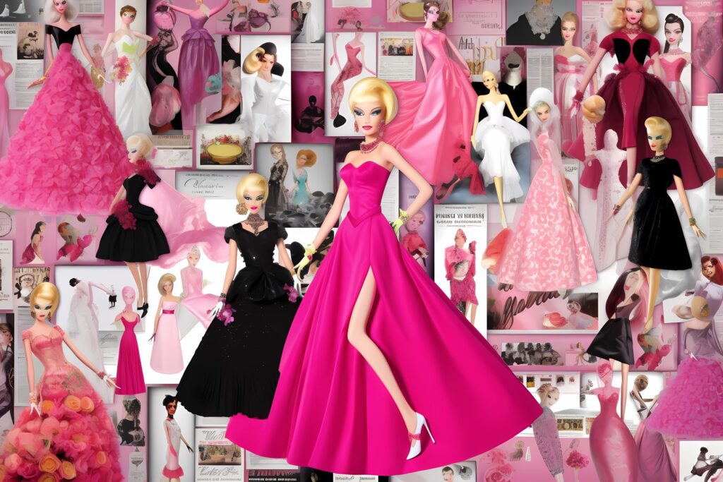 Barbie is known for her dresses