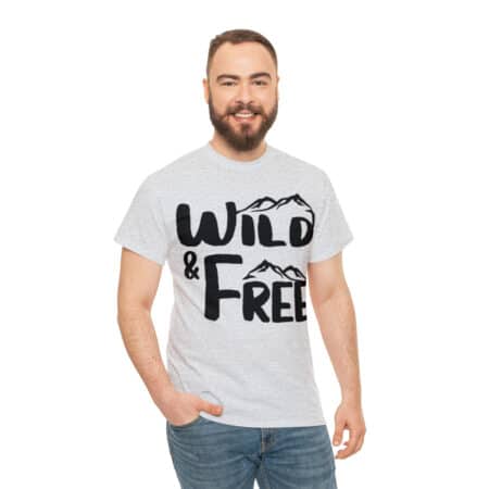 Cotton Tee - Unisex T-shirt - Wild & Free - Premium Printing - True to Size