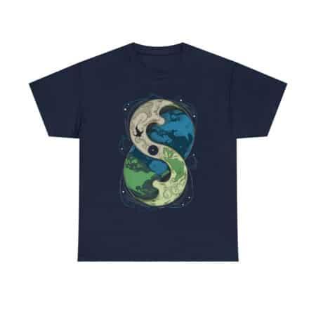Cosmic Yin Yang Short-Sleeve T-shirt