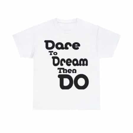 Cotton Tee With Inspirational Saying