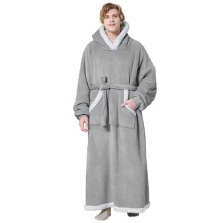 Wearable Hoodie Blanket - Oversized Pullover Sherpa Fleece