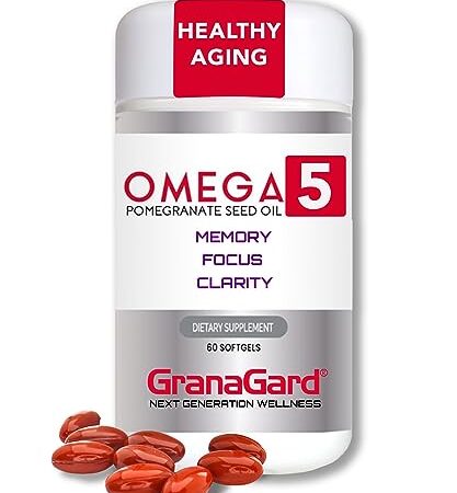 Memory Focus Brain Booster: Anti-Aging Omega 5 Pomegranate