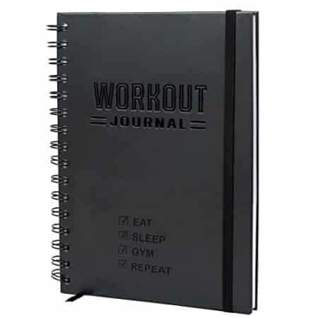 Muscle Workout Planner - Hardcover A5 Exercise Logbook