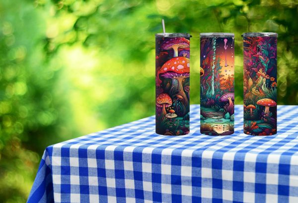 Skinny Tumbler For Mushroom Hunters