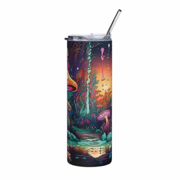 Forest Forager Skinny Tumbler With Straw - 20 Oz Capacity