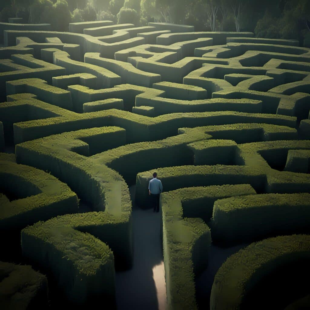 Life can be like walking in a maze