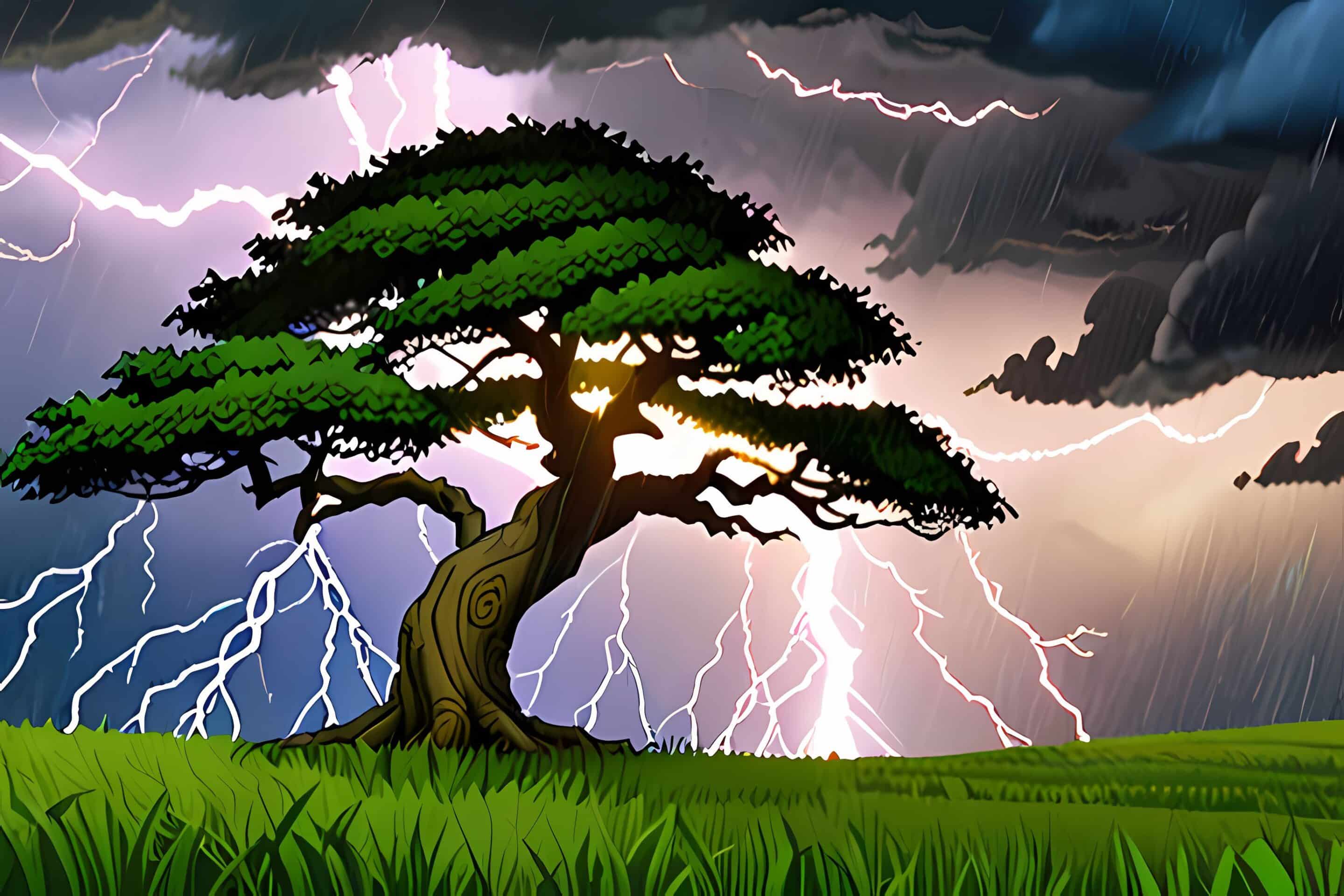 Harness the power of calm - Tree in a storm