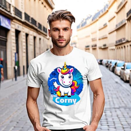 Cute Unicorn T-Shirt: Uni-Corny Delight