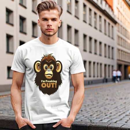 Funny Unisex Cotton Tee: 'I'm Freaking Out!'